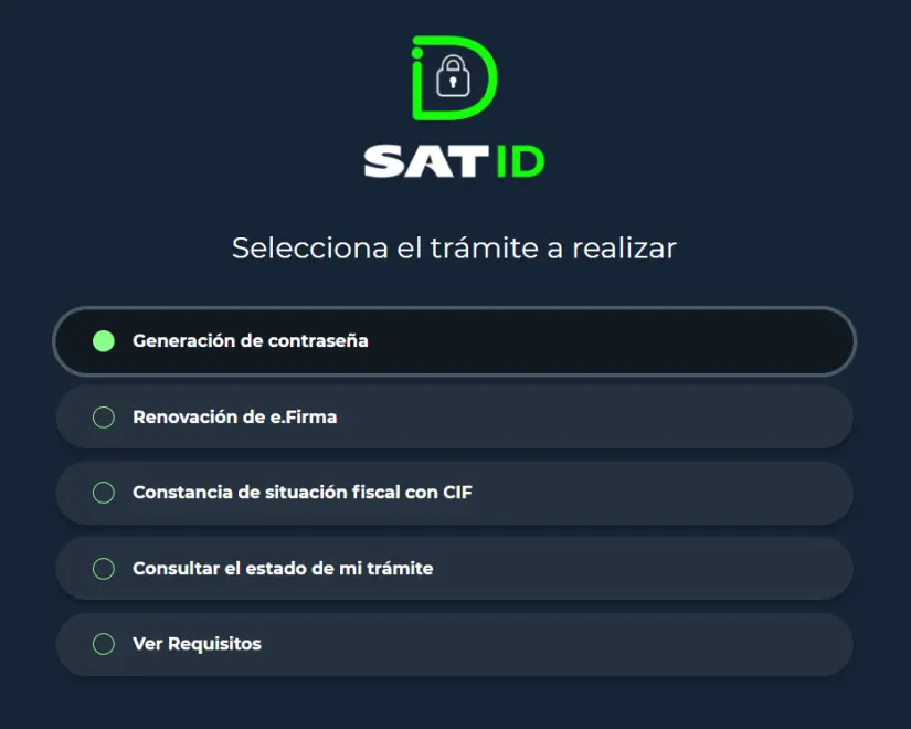 Foto: Captura de pantalla (https://satid.sat.gob.mx/)