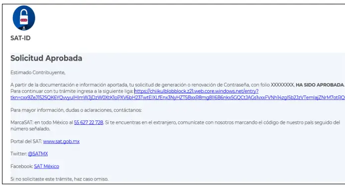 Foto: Captura de pantalla (Portal del SAT)