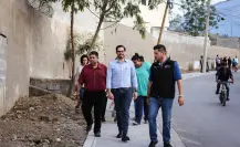David de la Peña transforma El Barro con nueva banqueta para mejor movilidad
