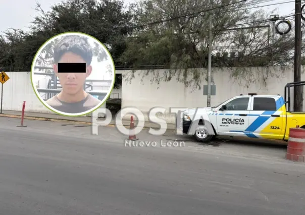 VIDEO | Detienen a hombre con droga en Monterrey y que era buscado por robo
