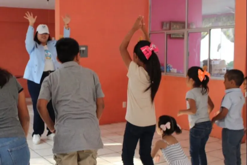 Menores resguardados en Casa Hogar del DIF Madero. Foto: Axel Hassel