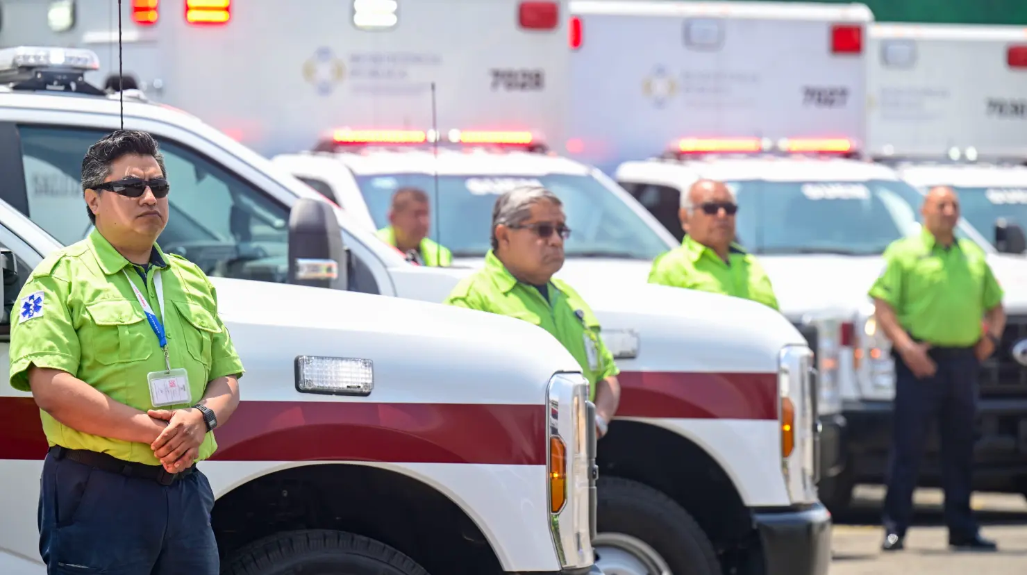 Las nuevas ambulancias representaron una inversión superior a 36 millones de pesos. Imagen: GEM