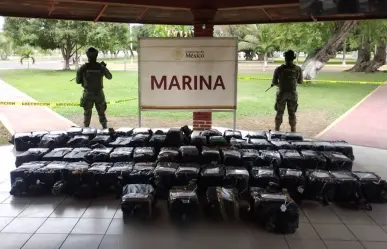 Marina incauta 1.28 toneladas de cocaína en Michoacán; prevén afectación millonaria al crimen organizado