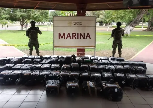 Marina incauta 1.28 toneladas de cocaína en Michoacán; prevén afectación millonaria al crimen organizado