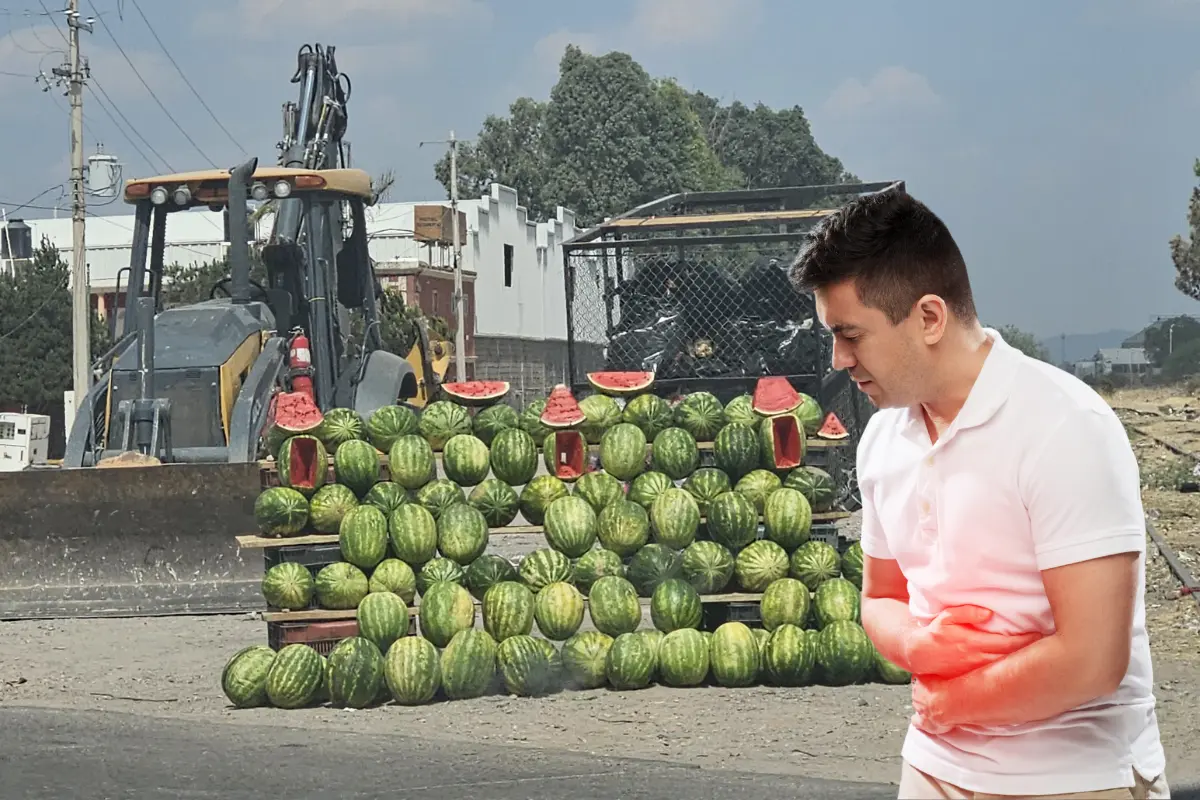 En Durango han proliferado la venta de fruta como la sandía en las calles, misma que esta expuesta al sol y otros contaminantes. Foto: Especial.