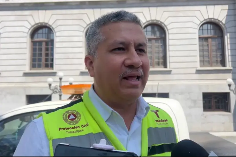 Rafael Chirinos Aguilar, titular de Protección Civil en la región sur de Tamaulipas. Foto: Axel Hassel