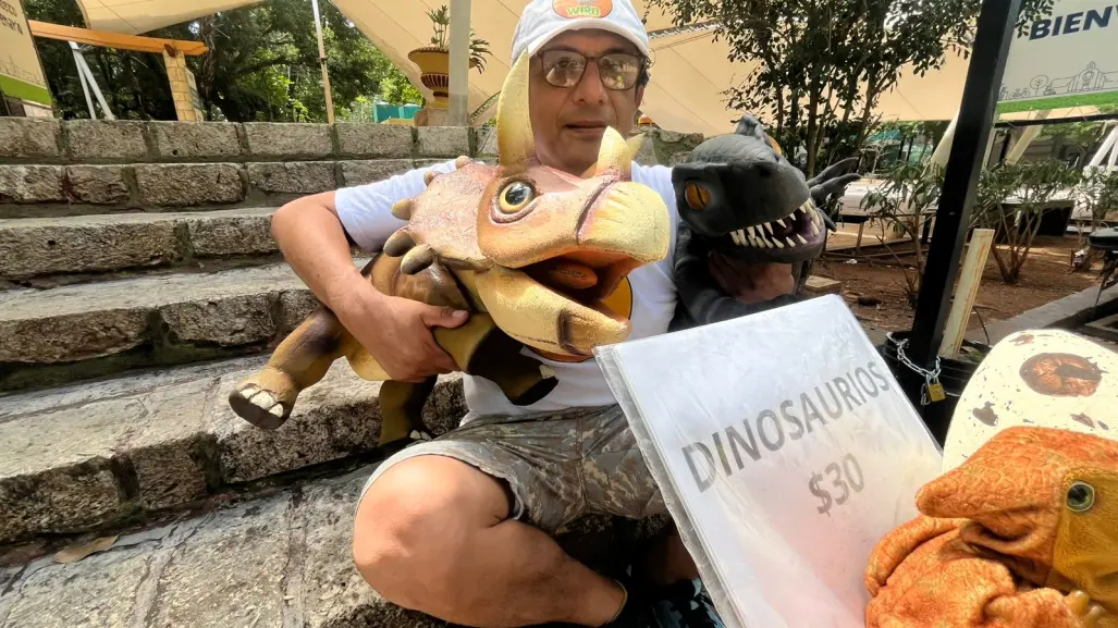 Jurassic Park en Mérida: yucateco lleva dinosaurios al Centenario