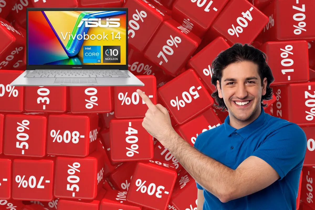 La laptop Asus que tiene en oferta Amazon es ideal para estudiantes, profesionales y usuarios domésticos. Foto: Amazon |Canva