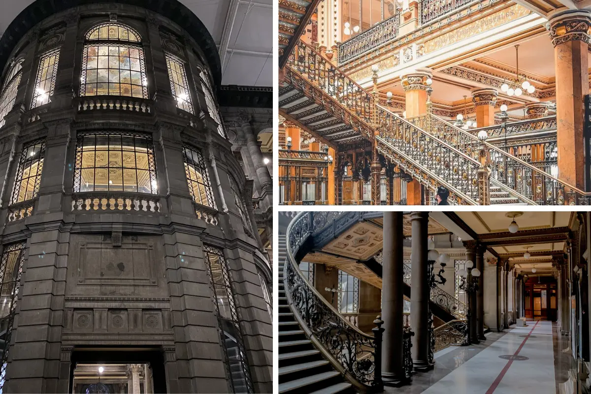 MUNAL, Palacio de Correos CDMX. Fotos: @MUNALmx @ABeautifulCult1 | Canva