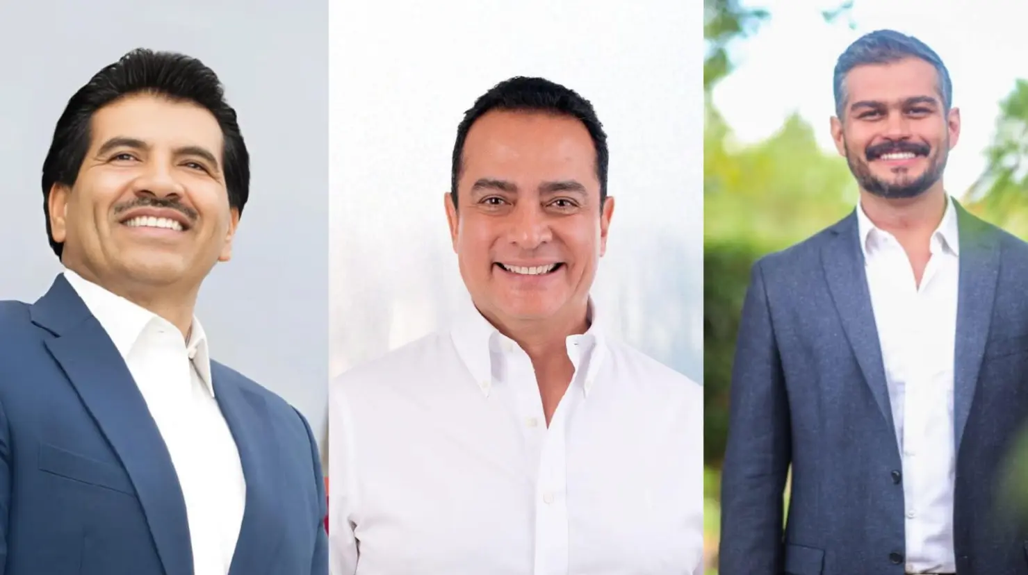 Foto: Facebook/ Pancho Franco/ José Ramón Enríquez/ Toño Ochoa | De este modo se realizarán los cierres de campaña de este domingo 25 de mayo en Durango.