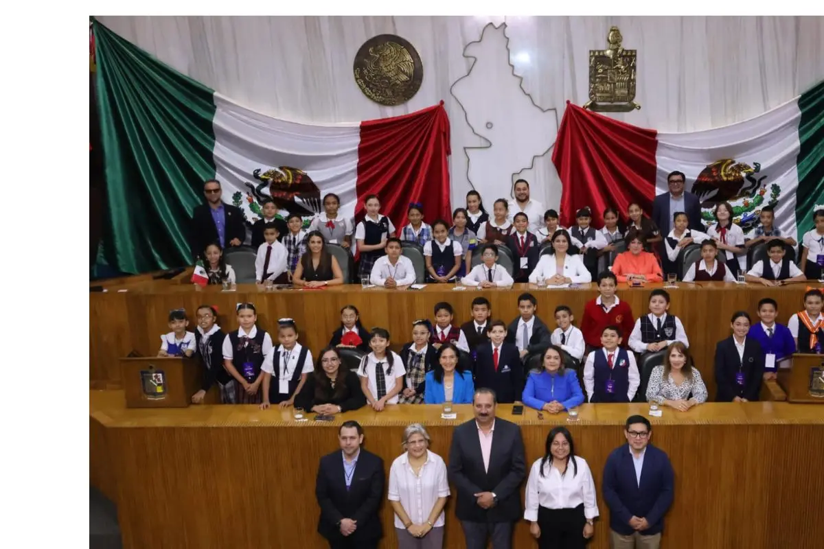 Concluyeron las actividades del 12° Parlamento Infantil en el Congreso del Estado de Nuevo León. Foto: Congreso de Nuevo León