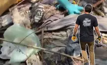 Manuel Guerra Cavazos encabeza limpieza masiva en el lecho del río Pesquería