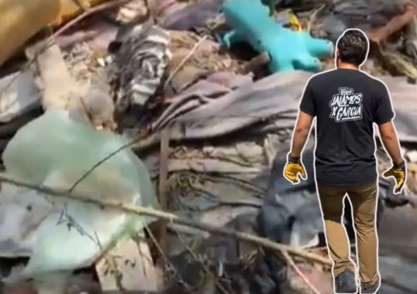Manuel Guerra Cavazos encabeza limpieza masiva en el lecho del río Pesquería