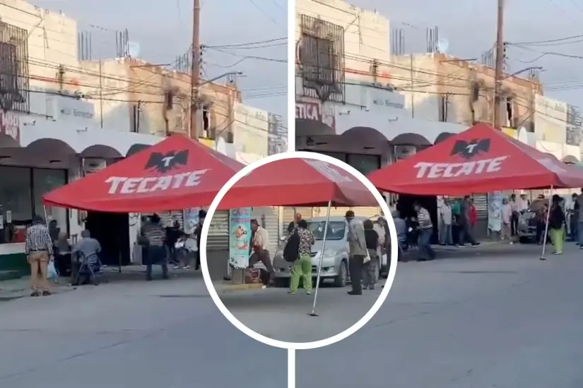 Se registra feminicidio a las afueras de Banco del Bienestar en Monclova / Fotos: El tiempo | Canva | Usuarios Monclova FB