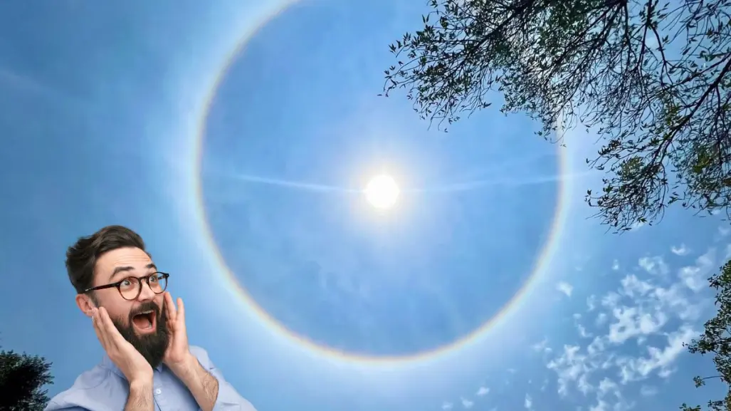 ¡Digno de fotografía! Halo solar sorprende a la CDMX este sábado