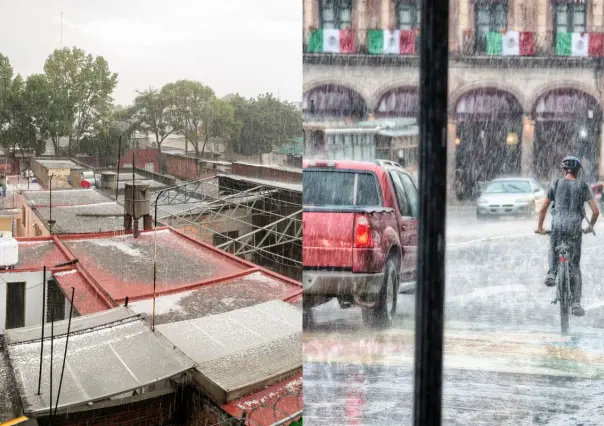 ¡Toma precauciones! Activan alerta amarilla por lluvias y granizo en CDMX