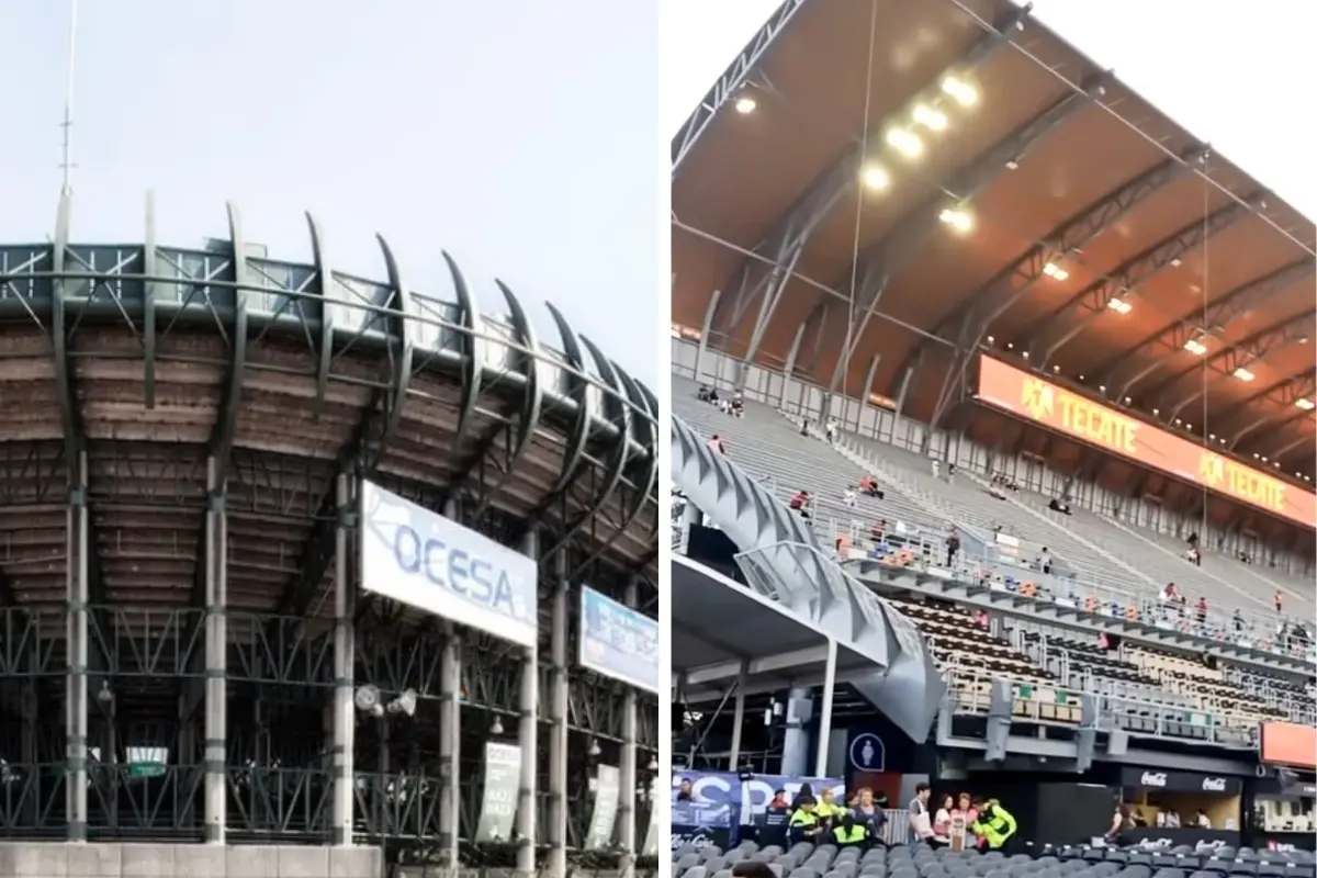 Fachada del Foro Sol y Estadio GNP remodelado. Foto: @MXESTADIOS | Canva