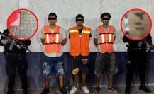 Autoridades arrestan a tres hombres con droga y arma en Monterrey