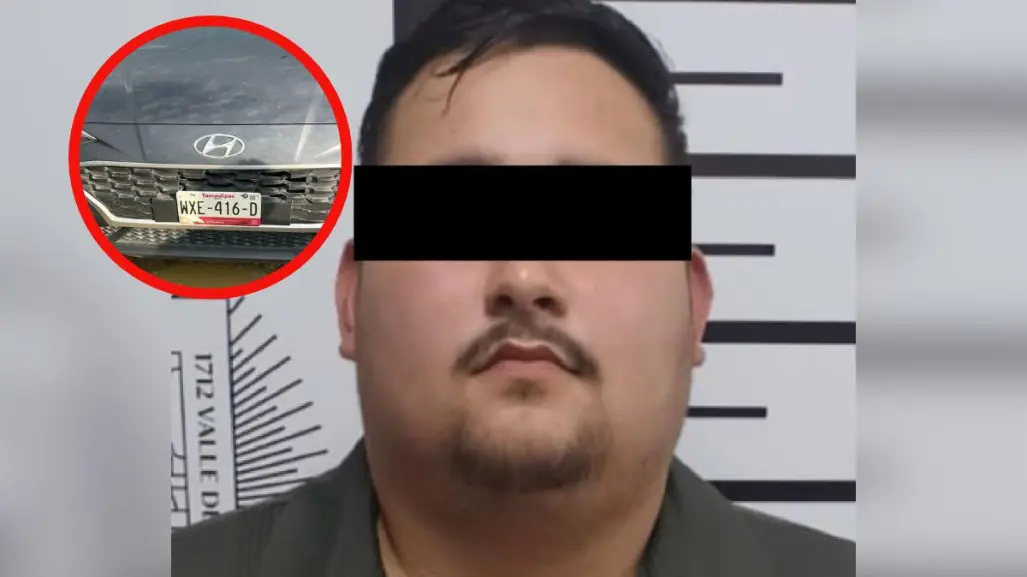 Detienen a conductor en Santiago por circular con placas falsificadas