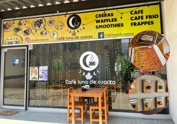Cafetería con temática de cuarzos te recargará de energía en Escobedo 