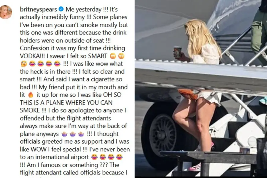 Britney Spears causa escándalo en vuelo de Cabo a Los Ángeles: bebió, fumó y fue detenida