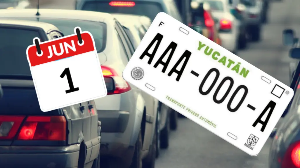 Reemplacamiento Yucatán 2025: estos vehículos deben cambiar sus placas en junio