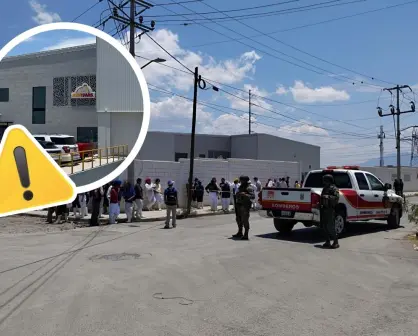 Evacúan a más de 100 empleados por fuga de amoniaco en Saltillo