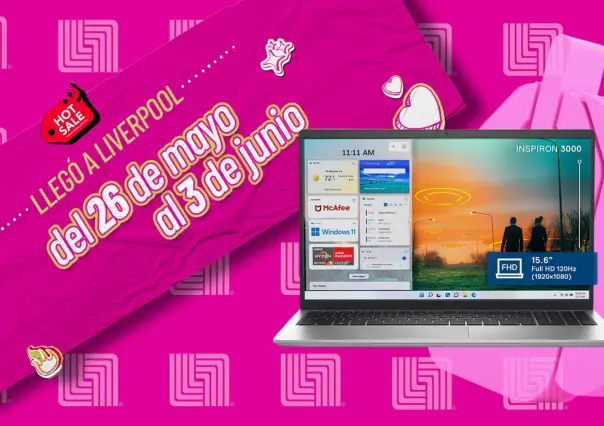 Hot Sale Liverpool: Laptop Dell con el 57% de descuento