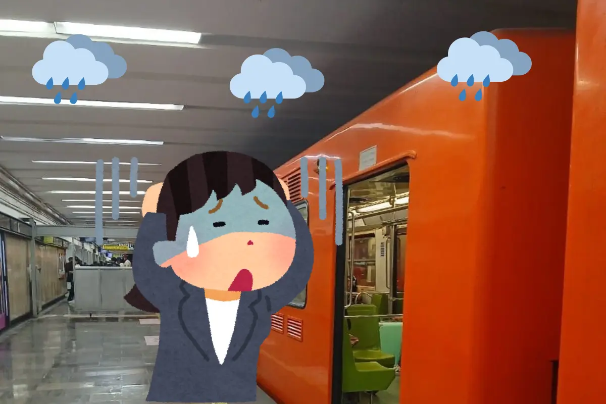 Líneas del metro afectadas por lluvias, Foto: X: @MetroCDMX
