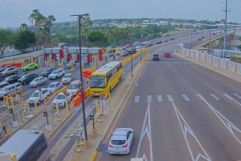 Puente Juárez - Lincoln sin tanto tráfico | Foto: cámaras