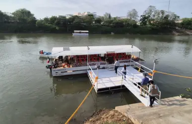 Inauguran servicio de lanchas públicas en el río Grijalva, Tabasco
