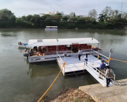 Inauguran servicio de lanchas públicas en el río Grijalva, Tabasco