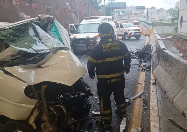 Accidente en Supervía de CDMX deja tres muertos