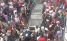 VIDEO | Auto embiste a manifestantes en San Antonio Abad en CDMX