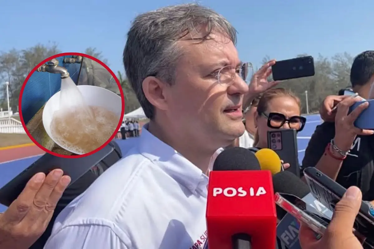 Francisco González Casanova, gerente general de Comapa Sur, recibe quejas por la mala calidad del agua | Foto: Axel Hassel