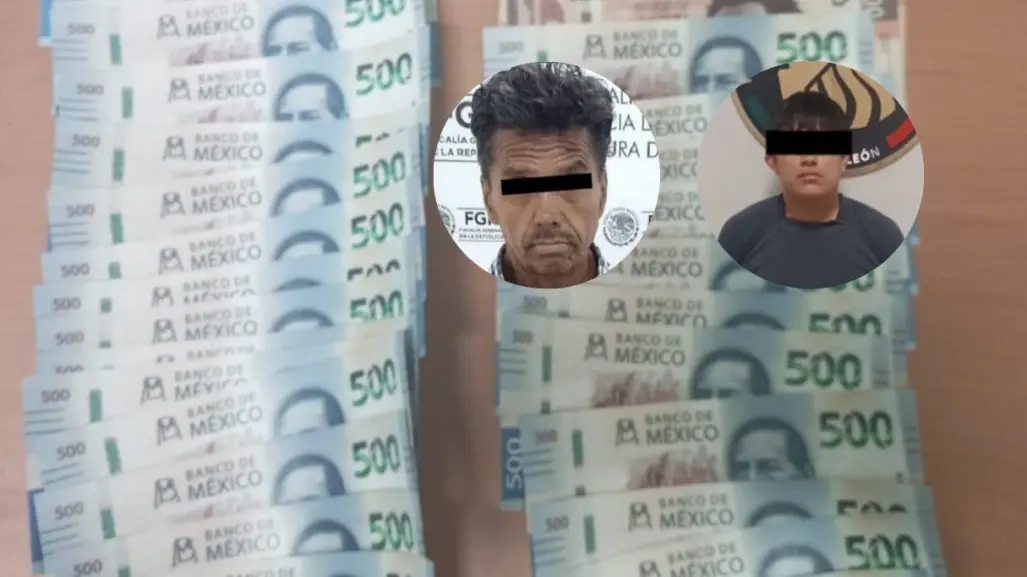 Detienen a 2 hombres con billetes falsos en Salinas Victoria