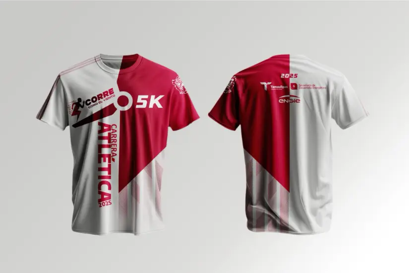 Playeras conmemorativas de la carrera atlética 