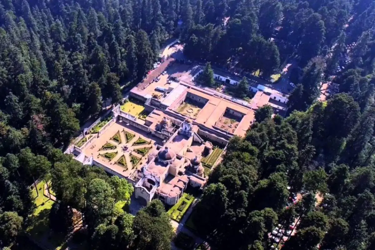 Vista aérea del Parque Nacional Desierto de los Leones.     Foto: Gobierno de México