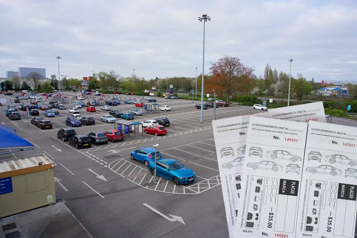 Estacionamiento público, boleto de estacionamiento Foto: Facebook Denuncias Urbanas | Canva