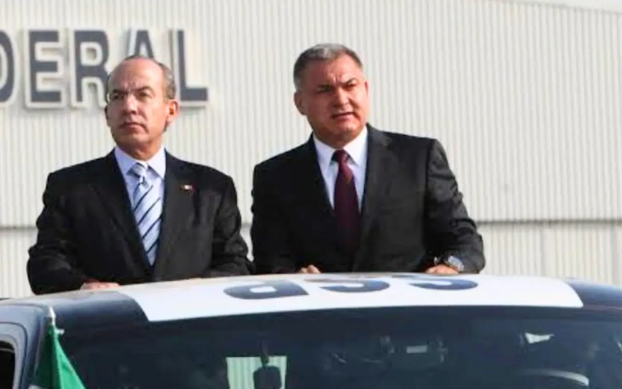 Felipe Calderón y Genaro García Luna. Foto: X (@PoloPugaMx)