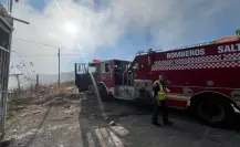 Incendio en Lomas de Zapalinamé, bomberos ya atienden la emergencia en Saltillo 