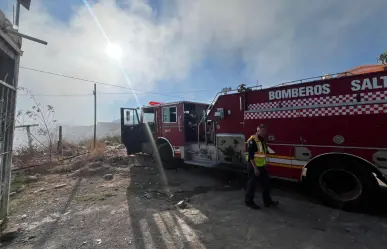 Incendio en Lomas de Zapalinamé, bomberos ya atienden la emergencia en Saltillo 