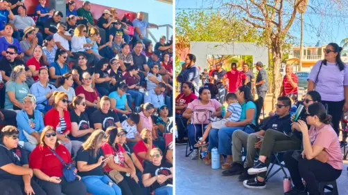 Maestros de BCS continúan con paros y asamblea en Parque de los Mangos