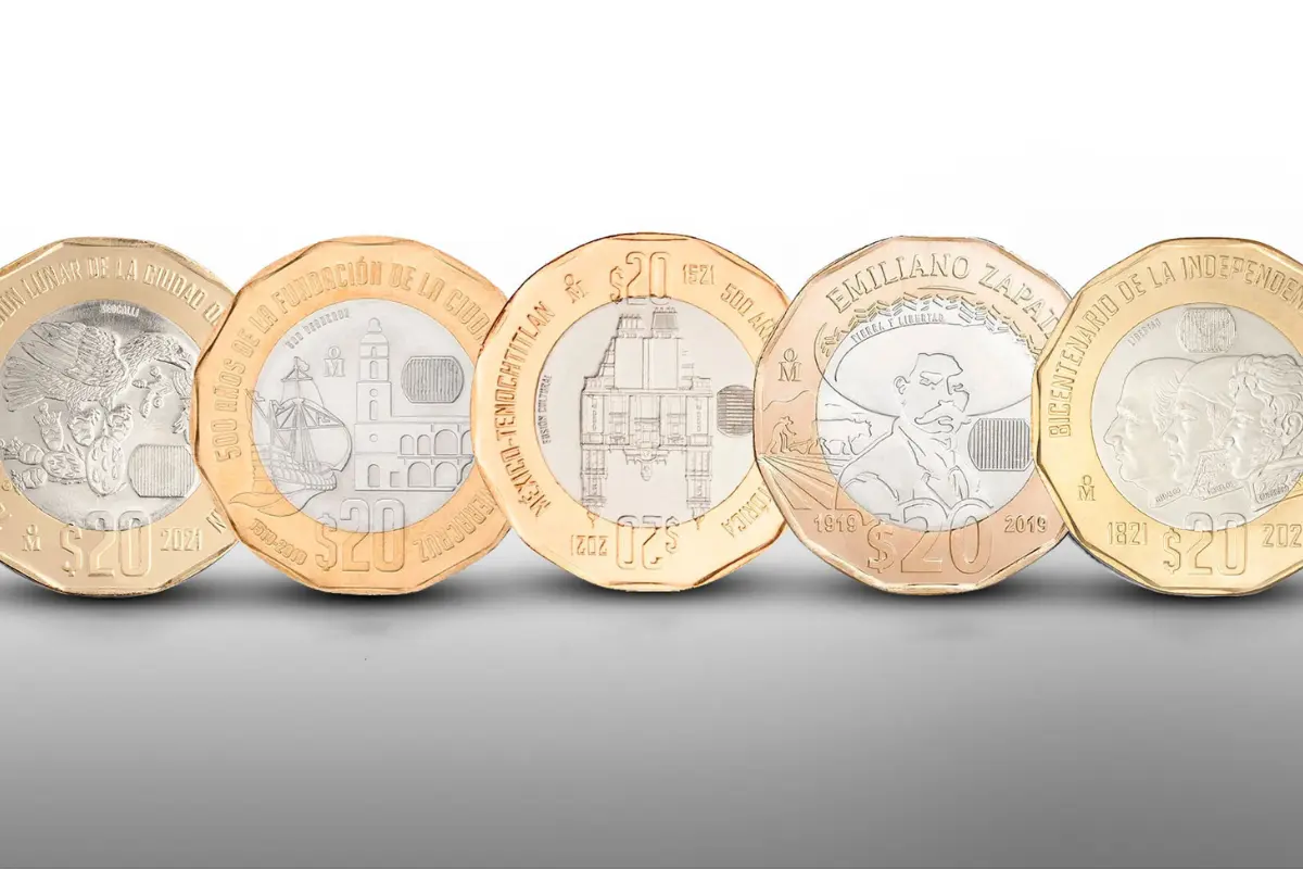 Monedas de 20 pesos más valiosas, Foto: X @Banxico