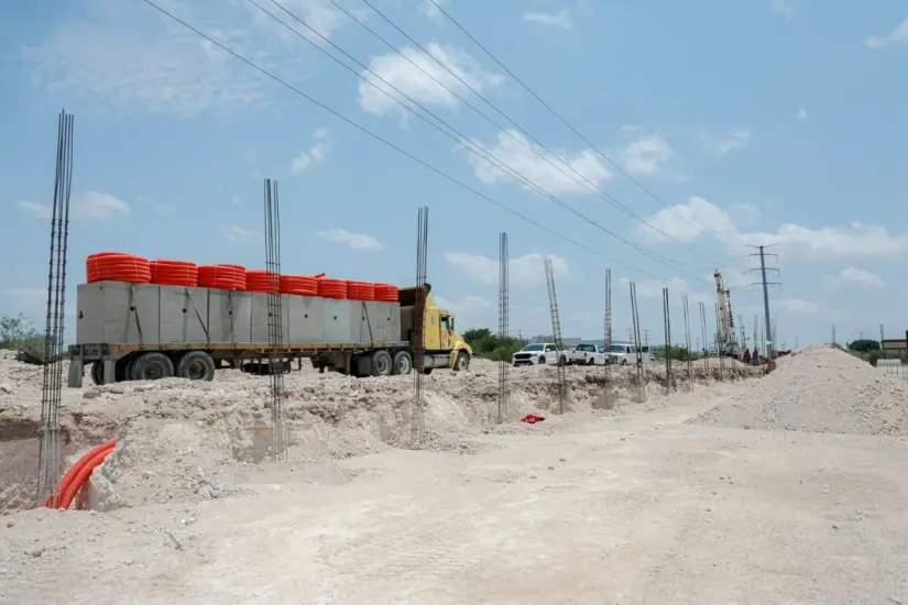 Una vez en operaciones, la subestación eléctrica de Reynosa incrementará 10% la capacidad del sistema eléctrico en la región. Foto: Ramón Sánchez