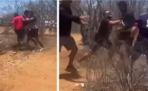 ¡Se arma la campal! Papás se van a los golpes en plena carrera infantil en La Paz