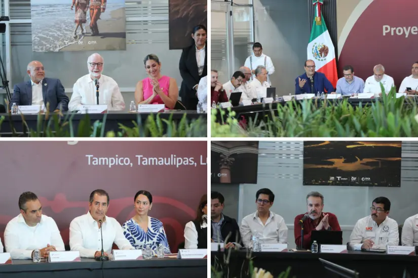 En la reunión participaron autoridades estatales y municipales, así como organismos empresariales de la región. Foto: Gobierno de Tamaulipas