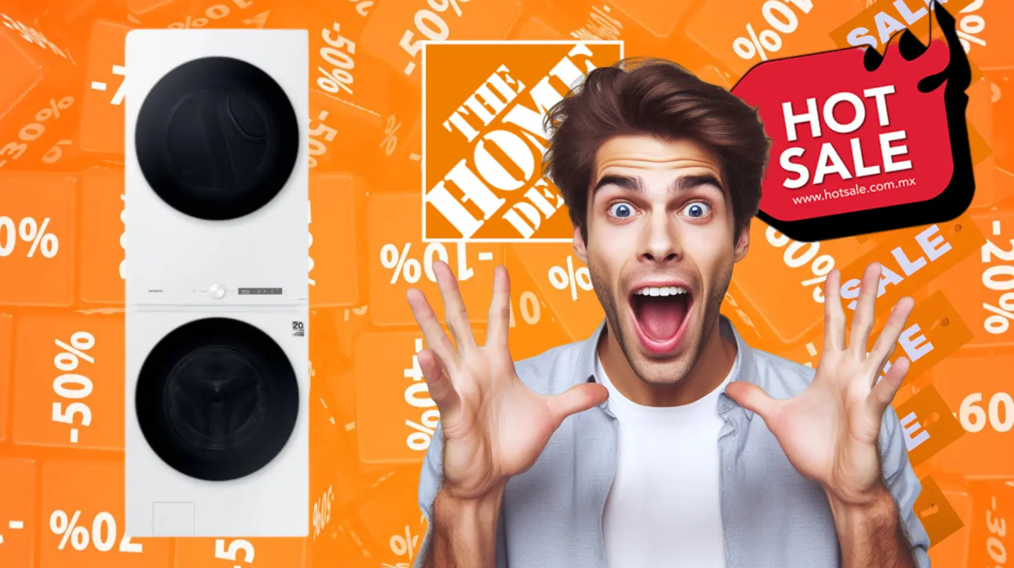 The Home Depot tiene este centro de lavado Samsung con el 40% de descuento. Foto: Canva | The Home Depot.