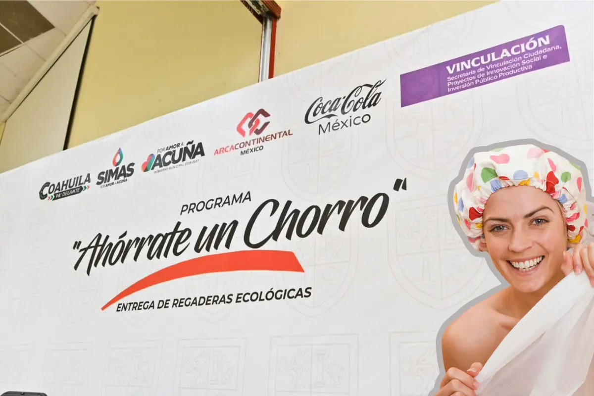 El gerente de Arca Continental en Piedras Negras, Juan José García Flores, subrayó el compromiso de la empresa con la sustentabilidad y el bienestar comunitario./Foto: FB Emilio De Hoyos/ Canva