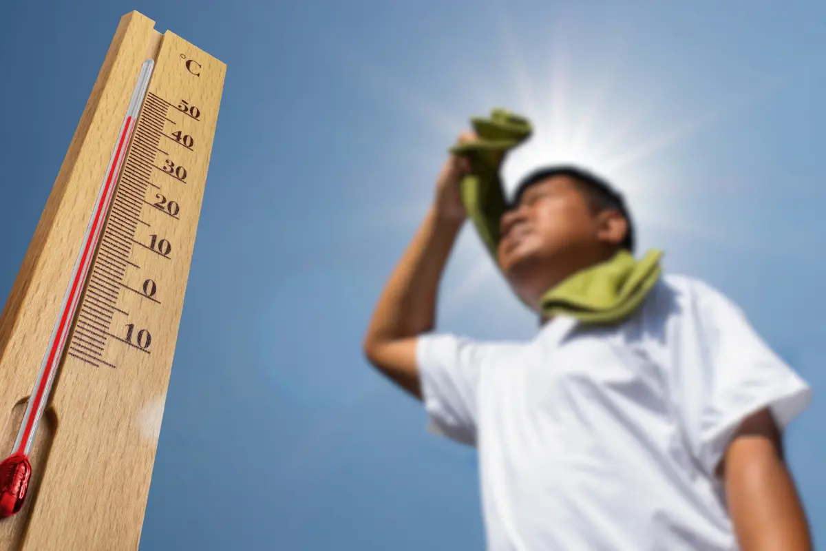 Las altas temperaturas causan golpes de calor; Salud BCS emite recomendaciones. Fotos: Canva.